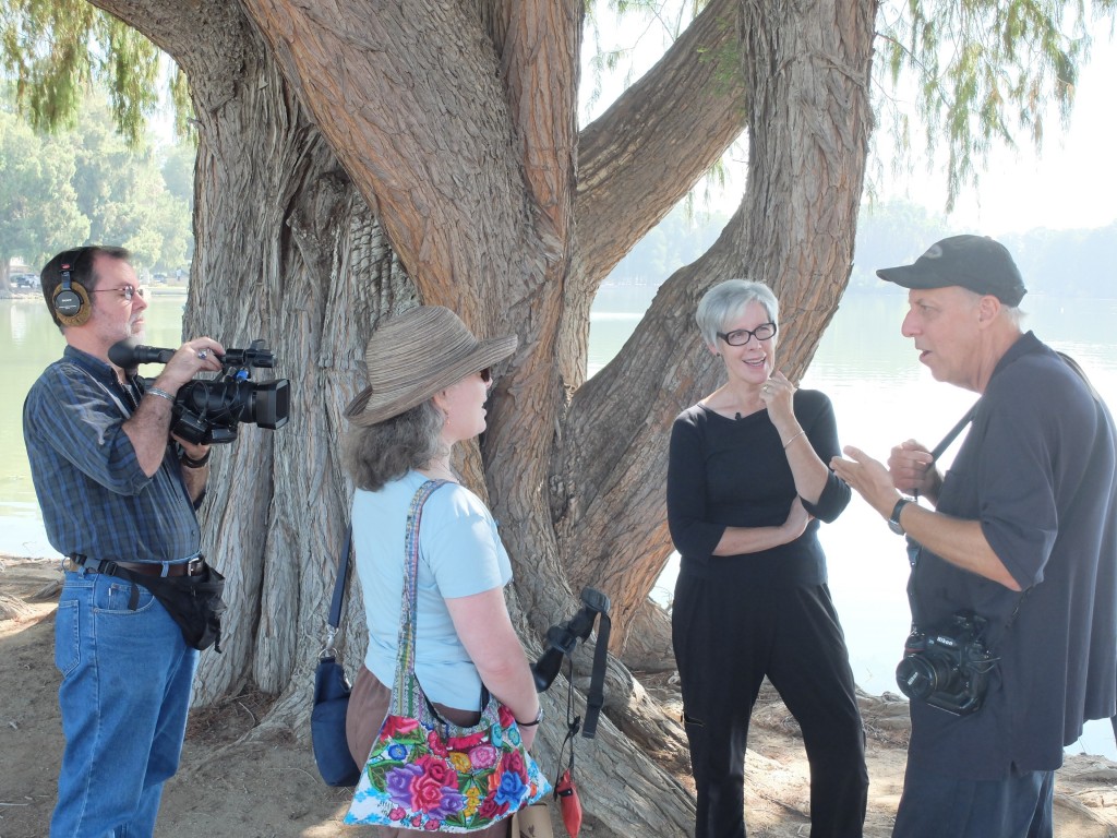 at Fairmount Park filming...with Bill McDonald, Pamela Beere Briggs and Doug McCulloh